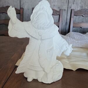 White Bisque Santa Claus Figurine